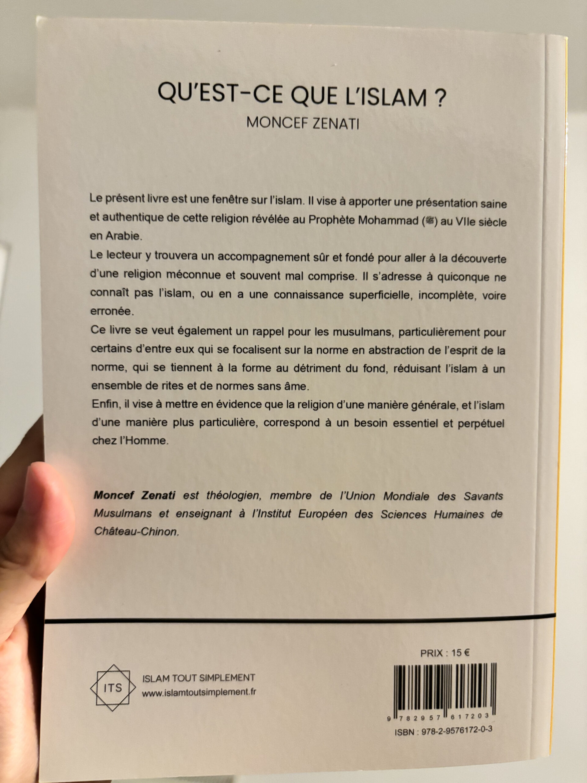 qu'est-ce que l'islam - Moncef zenati - livre introduction islam - livre pour convertis