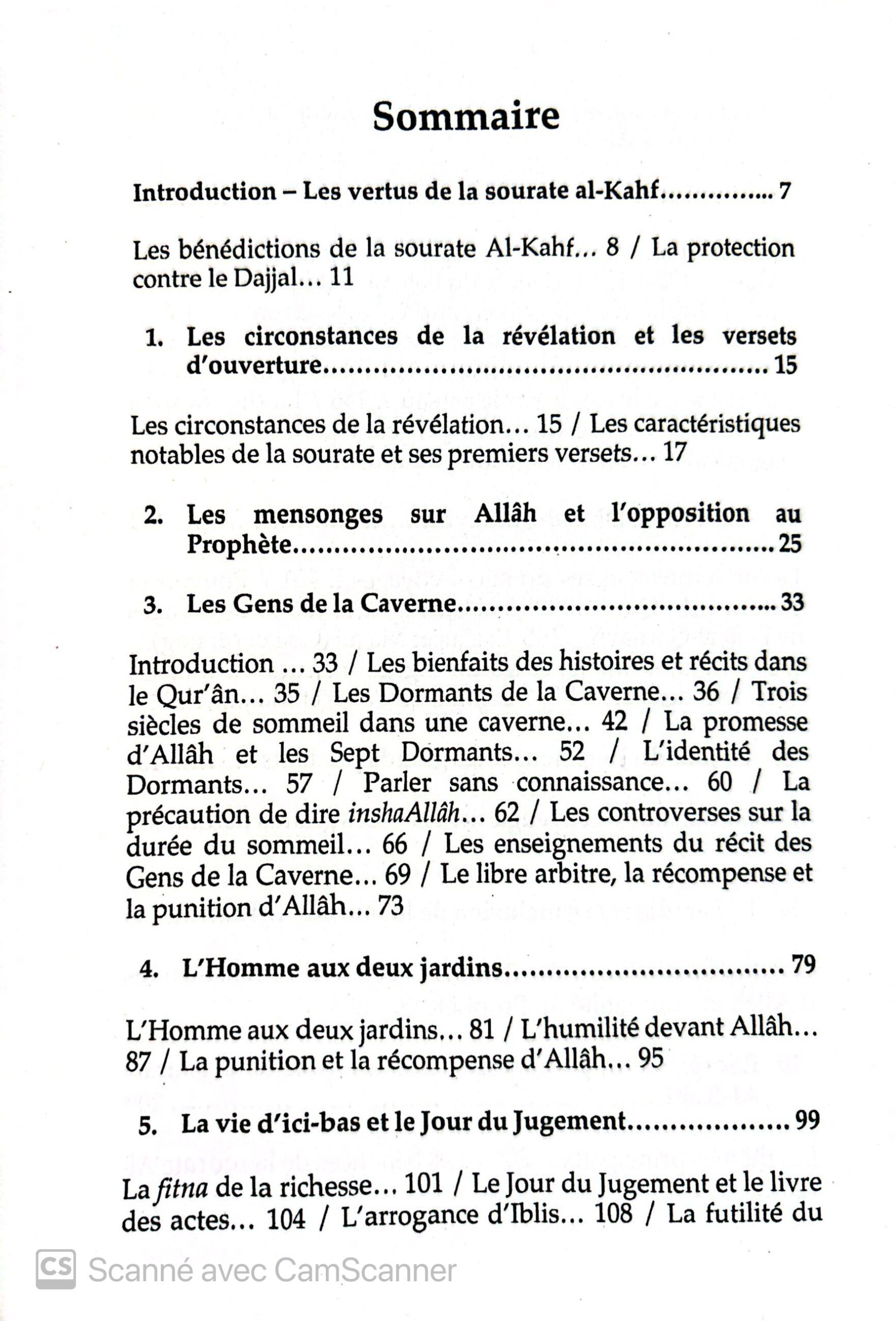 Livre tafsir sourate al kahf Yasir qadhi Muslim city - livre islam facile - librairie en ligne musulmane - librairie musulmane AVIGNON