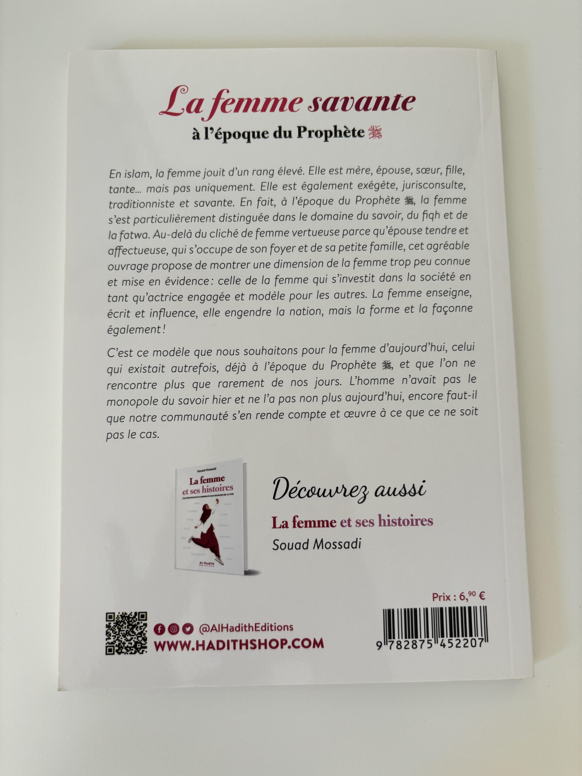La femme savante Amîra Al-Sâ'idî - éditions al-hadith - librairie musulmane en ligne - librairie musulmane Avignon- Librairie Sakin