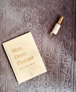 couverture mon deen planner beige proposé par librairie musulmane avignon Sakin