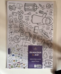 Mon Grand Poster "Ramadan & Aid" à colorier DEENILEARN